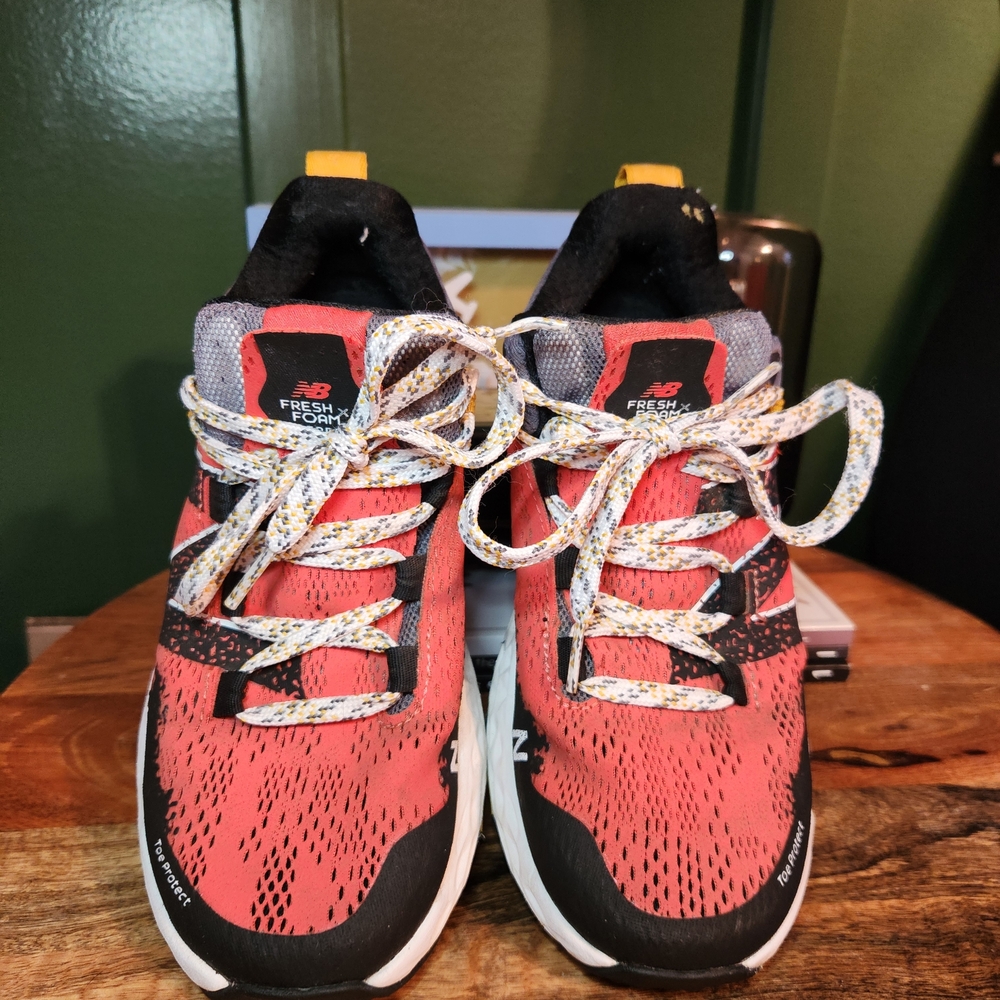 New Balance Red and Black Athletic Shoes